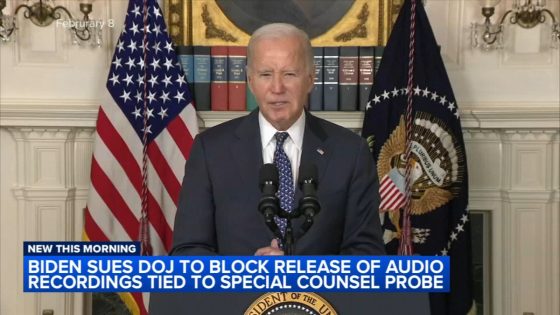 Biden Sues DOJ to Block Release of Interview Recordings