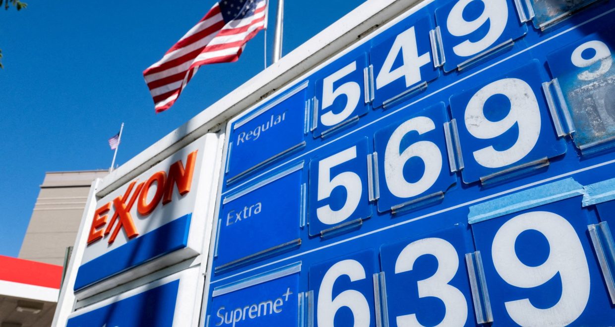 Trump says he will suspend petrol tax amid soaring US fuel prices — Image credit: Reuters via Al Jazeera / Andy Hirschfeld
